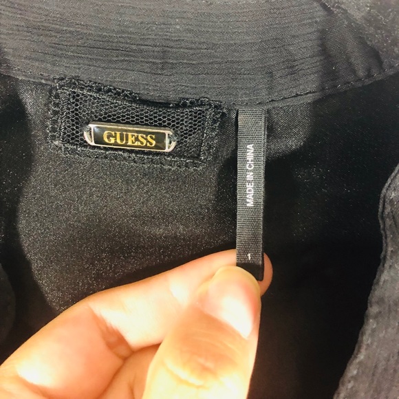 Guess front zipper black mini dress - Picture 4 of 8